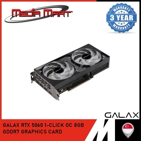 GALAX RTX 5060 1-CLICK OC 8GB GDDR7 GRAPHICS CARD