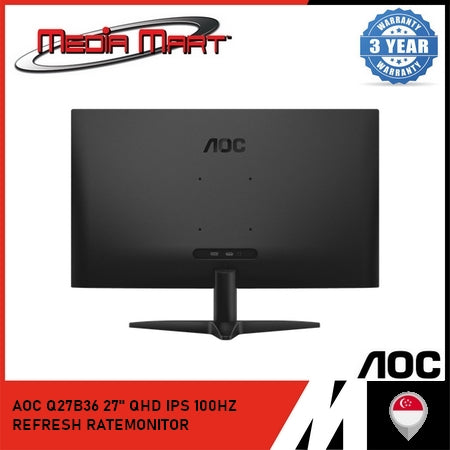 AOC Q27B36 27" QHD IPS FLATSCREEN 100HZ MONITOR