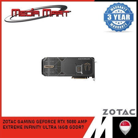 ZOTAC GAMING RTX 5080 AMP EXTREME INFINITY ULTRA 16GB GRAPHIC CARD