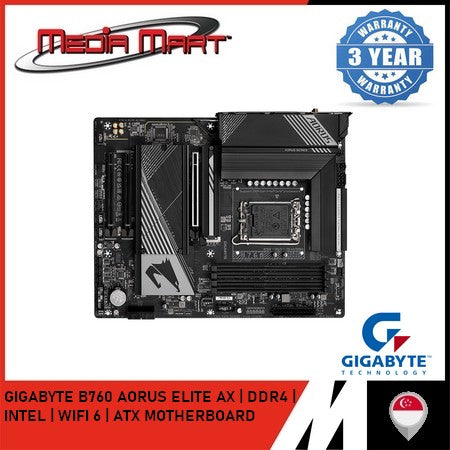 GIGABYTE B760 AORUS ELITE AX DDR4 LGA 1700 ATX MOTHERBOARD
