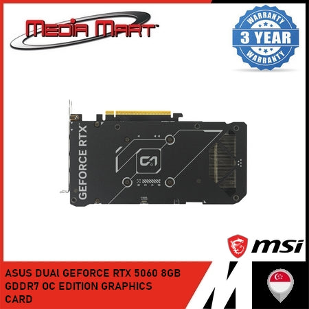 ASUS DUAL GEFORCE RTX 5060 8GB GDDR7 OC EDITION GRAPHICS CARD