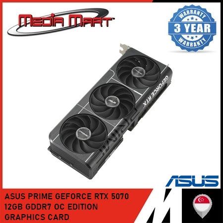 ASUS PRIME GEFORCE RTX 5070 12GB GDDR7 OC EDITION GRAPHICS CARD