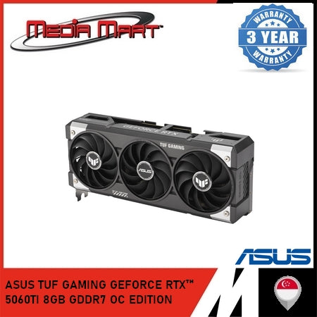ASUS TUF GAMING GEFORCE RTX 5060Ti 8GB GDDR7 OC EDITION GRAPHIC CARD