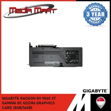 GIGABYTE RADEON RX 9060 XT GAMING OC GDDR6 GRAPHICS CARD (8GB/16GB)