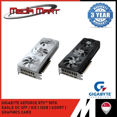 GIGABYTE GEFORCE RTX™ 5070 EAGLE | ICE | OC SFF 12G GRAPHICS CARD