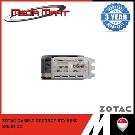 ZOTAC GAMING RTX 5080 SOLID OC 16GB GRAPHIC CARD