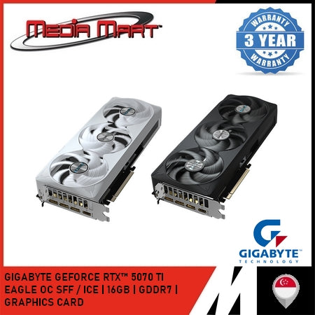 GIGABYTE GEFORCE RTX™ 5070 TI EAGLE | ICE |  OC SFF 16G GRAPHICS CARD