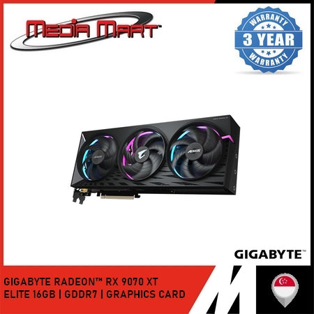 GIGABYTE AORUS RADEON⢠RX 9070 XT ELITE 16G GRAPHICS CARD