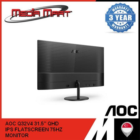 AOC Q32V4 31.5" QHD FLATSCREEN IPS 75HZ MONITOR