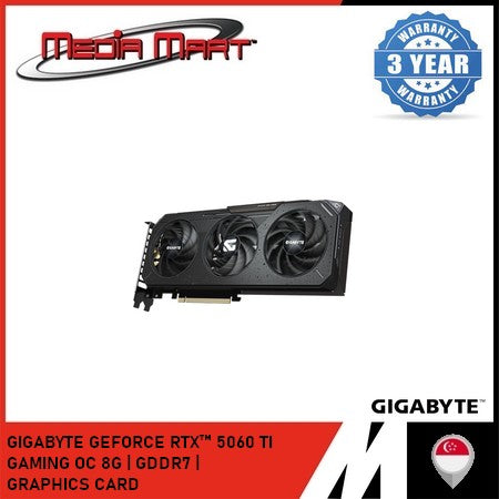 GIGABYTE GEFORCE RTX™ 5060 TI  GAMING OC 8G | GDDR7 |  GRAPHICS CARD