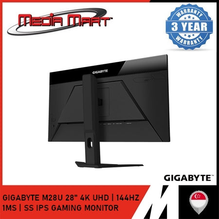 GIGABYTE M28U 28" UHD 4K 144HZ SS IPS PANEL GAMING MONITOR