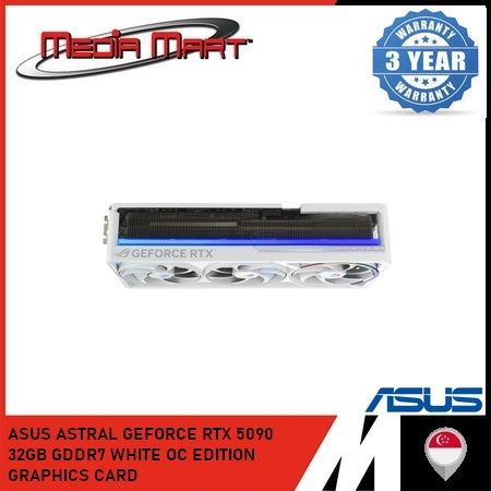 ASUS ROG ASTRAL GEFORCE RTX 5090 32GB GDDR7 WHITE OC EDITION GRAPHICS CARD