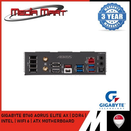 GIGABYTE B760 AORUS ELITE AX DDR4 LGA 1700 ATX MOTHERBOARD