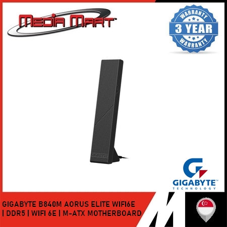 GIGABYTE B840M AORUS ELITE WIFI6E AM5 DDR5 M-ATX MOTHERBOARD