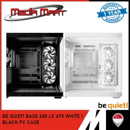 BE QUIET! BASE 600 LX ATX | M-ATX | WHITE | BLACK PC CASING