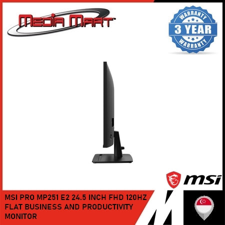 MSI PRO MP251 E2 24.5 INCH FHD 120HZ FLAT BUSINESS AND PRODUCTIVITY MONITOR