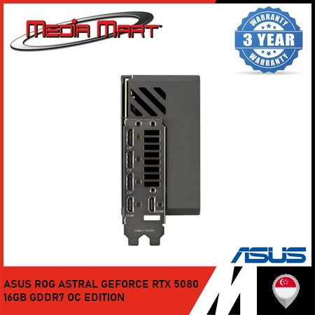ASUS ROG ASTRAL GEFORCE RTX 5080 16GB GDDR7 OC EDITION GRAPHIC CARD