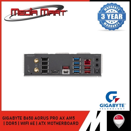 GIGABYTE B650 AORUS PRO AX AM5 DDR5 ATX MOTHERBOARD