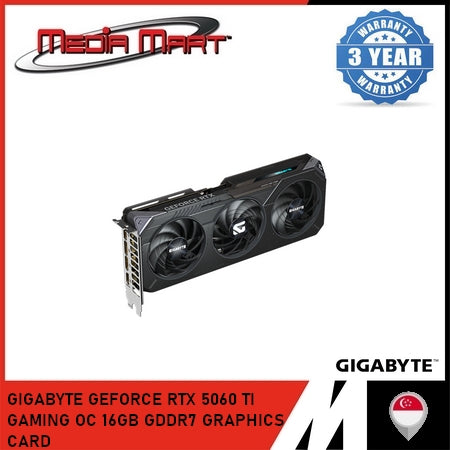 GIGABYTE GEFORCE RTX™ 5060 TI GAMING OC 16GB GRAPHICS CARD