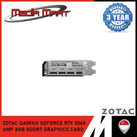 ZOTAC GAMING GEFORCE RTX 5060 AMP 8GB GDDR7 GRAPHICS CARD
