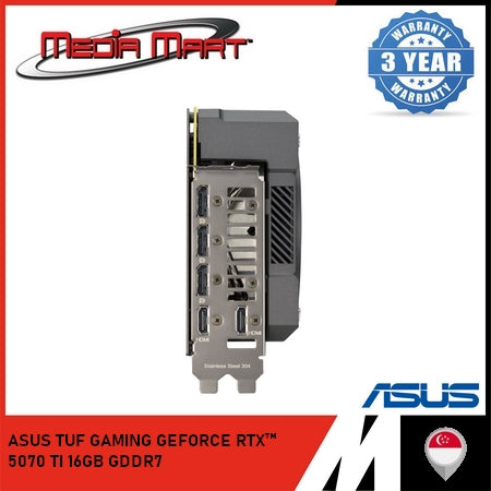 ASUS TUF GAMING GEFORCE RTX 5070TI 16GB GDDR7 OC EDITION GRAPHIC CARD