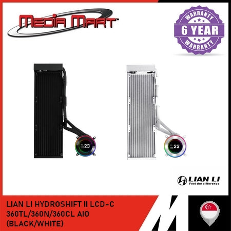 LIAN LI HYDROSHIFT II LCD-C 360CL/360TL/360N AIO (BLACK/WHITE)