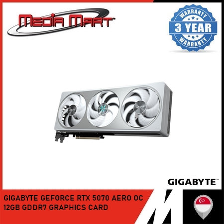 GIGABYTE GEFORCE RTX™ 5070 AERO OC 12G GRAPHICS CARD