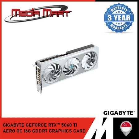 GIGABYTE GEFORCE RTX™ 5060 TI AERO OC 16G GDDR7 GRAPHICS CARD