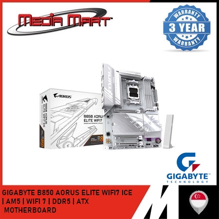 GIGABYTE B850 AORUS ELITE / ICE WIFI 7 AM5 DDR5 ATX MOTHERBOARD