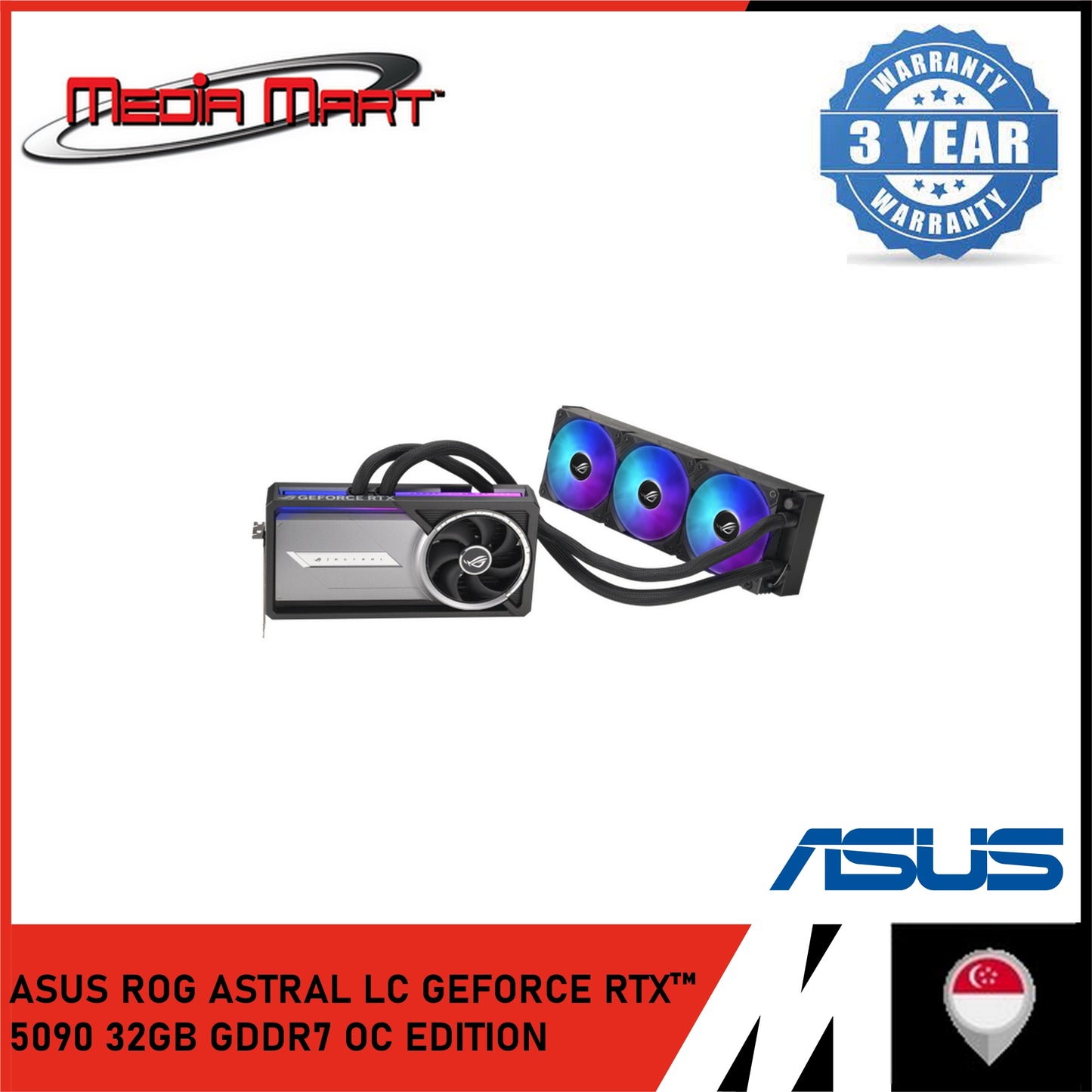 ASUS ROG ASTRAL LC GEFORCE RTX 5090 32GB GDDR7 OC EDITION GRAPHIC CARD