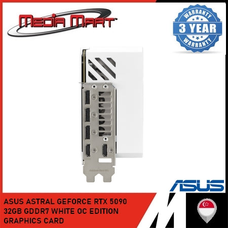 ASUS ROG ASTRAL GEFORCE RTX 5090 32GB GDDR7 WHITE OC EDITION GRAPHICS CARD