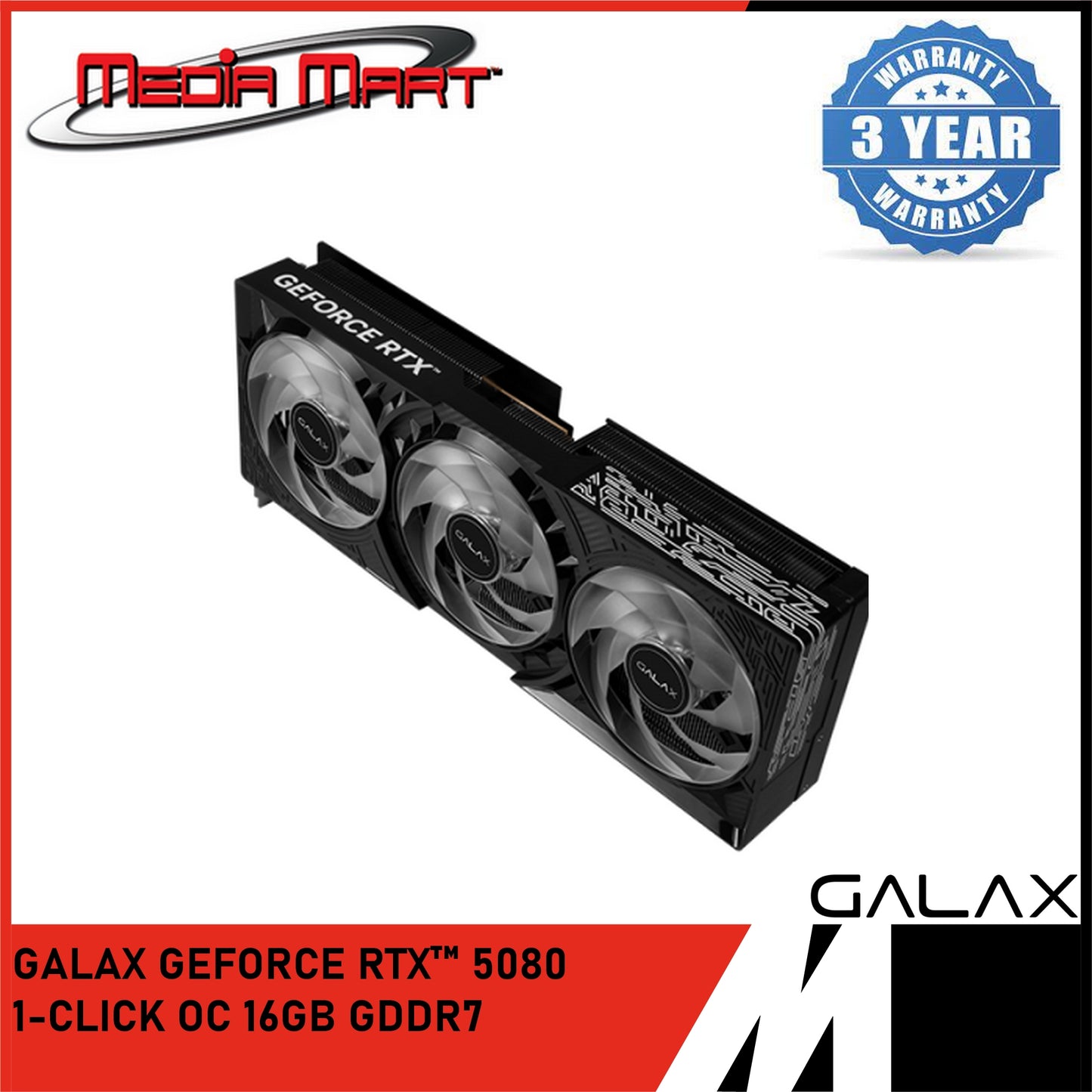 GALAX RTX 5080 1-CLICK OC 16GB GDDR7 GRAPHIC CARD