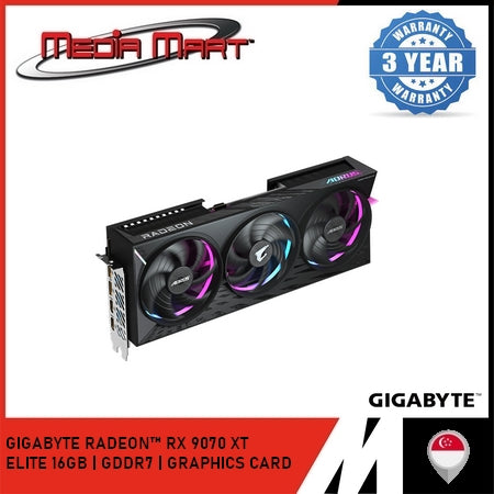 GIGABYTE AORUS RADEON⢠RX 9070 XT ELITE 16G GRAPHICS CARD