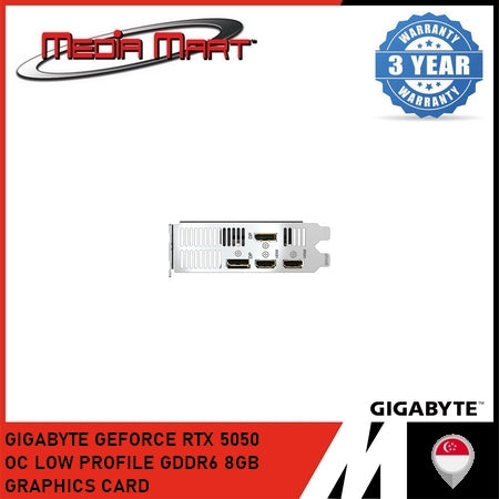GIGABYTE GEFORCE RTX 5050 OC LOW PROFILE GDDR6 8GB GRAPHICS CARD