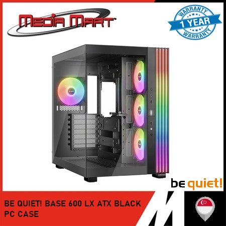 BE QUIET! BASE 600 LX ATX | M-ATX | WHITE | BLACK PC CASING