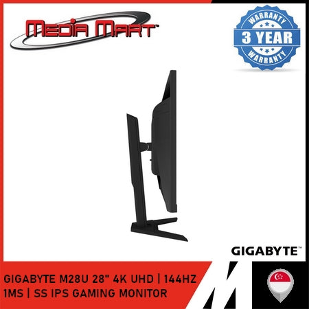 GIGABYTE M28U 28" UHD 4K 144HZ SS IPS PANEL GAMING MONITOR