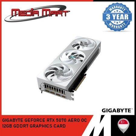 GIGABYTE GEFORCE RTX™ 5070 AERO OC 12G GRAPHICS CARD