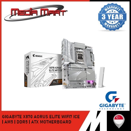 GIGABYTE X870 AORUS ELITE / ICE WIFI7 DDR5 AMD AM5 ATX MOTHERBOARD