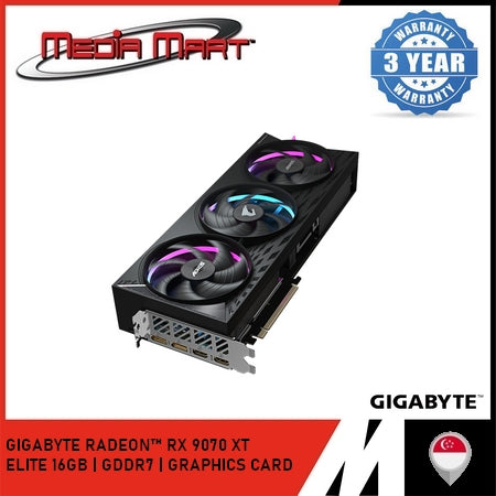 GIGABYTE AORUS RADEON⢠RX 9070 XT ELITE 16G GRAPHICS CARD