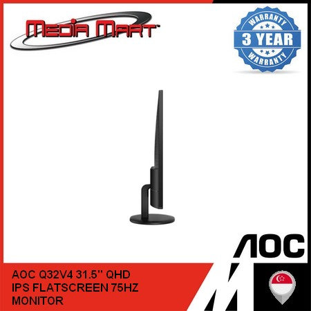 AOC Q32V4 31.5" QHD FLATSCREEN IPS 75HZ MONITOR