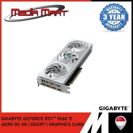 GIGABYTE GEFORCE RTX™ 5060 TI AERO OC 8G | GDDR7 | GRAPHICS CARD