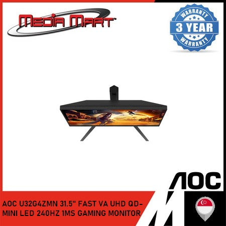 AOC U32G4ZMN 31.5"/UHD/MINI-LED (QD)/FAST/240HZ GAMING MONITOR
