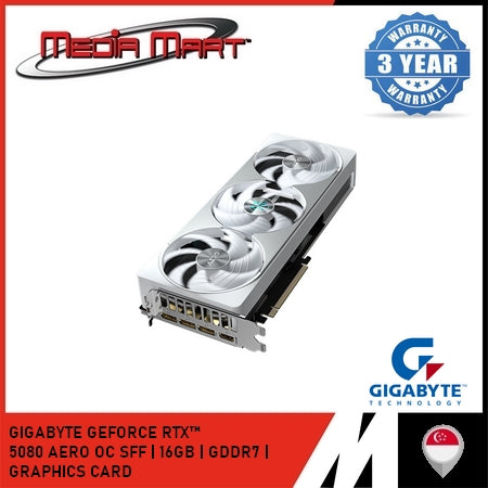 GIGABYTE GEFORCE RTX™ 5080 AERO OC SFF 16G GRAPHICS CARD