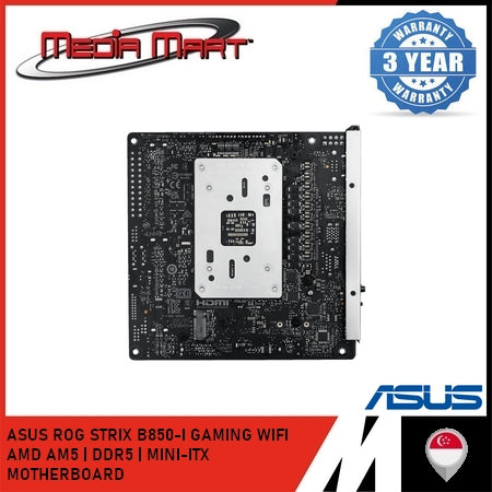 ASUS ROG STRIX B850-I GAMING WIFI AMD AM5 | DDR5 | ATX MOTHERBOARD