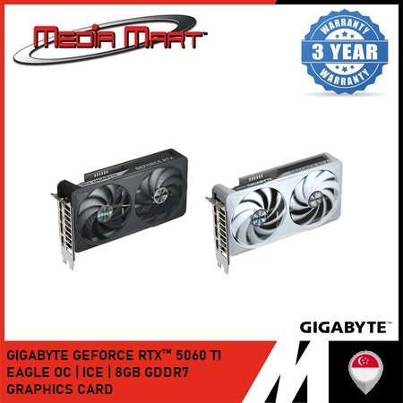 GIGABYTE GEFORCE RTX™ 5060 TI EAGLE OC | ICE | 8GB GRAPHICS CARD
