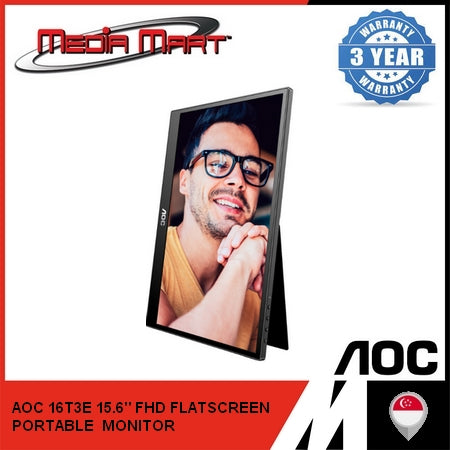 AOC 16T3E 15.6" FHD FLATSCREEN PORTABLE MONITOR