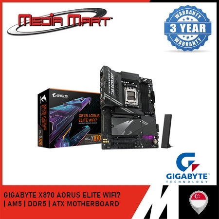 GIGABYTE X870 AORUS ELITE / ICE WIFI7 DDR5 AMD AM5 ATX MOTHERBOARD