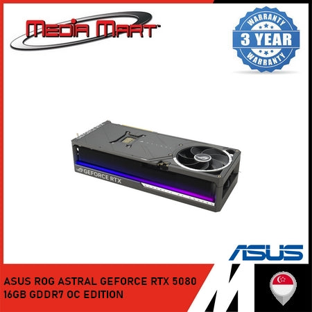 ASUS ROG ASTRAL GEFORCE RTX 5080 16GB GDDR7 OC EDITION GRAPHIC CARD