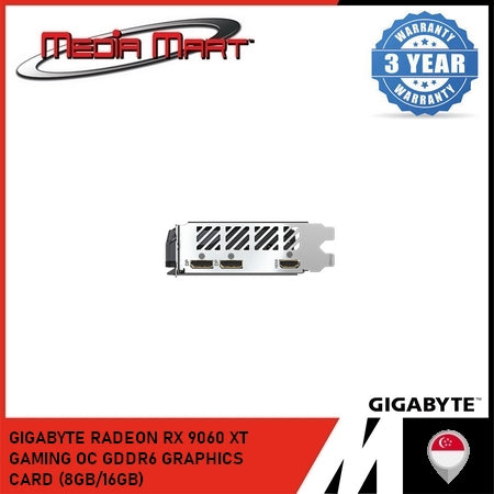 GIGABYTE RADEON RX 9060 XT GAMING OC GDDR6 GRAPHICS CARD (8GB/16GB)