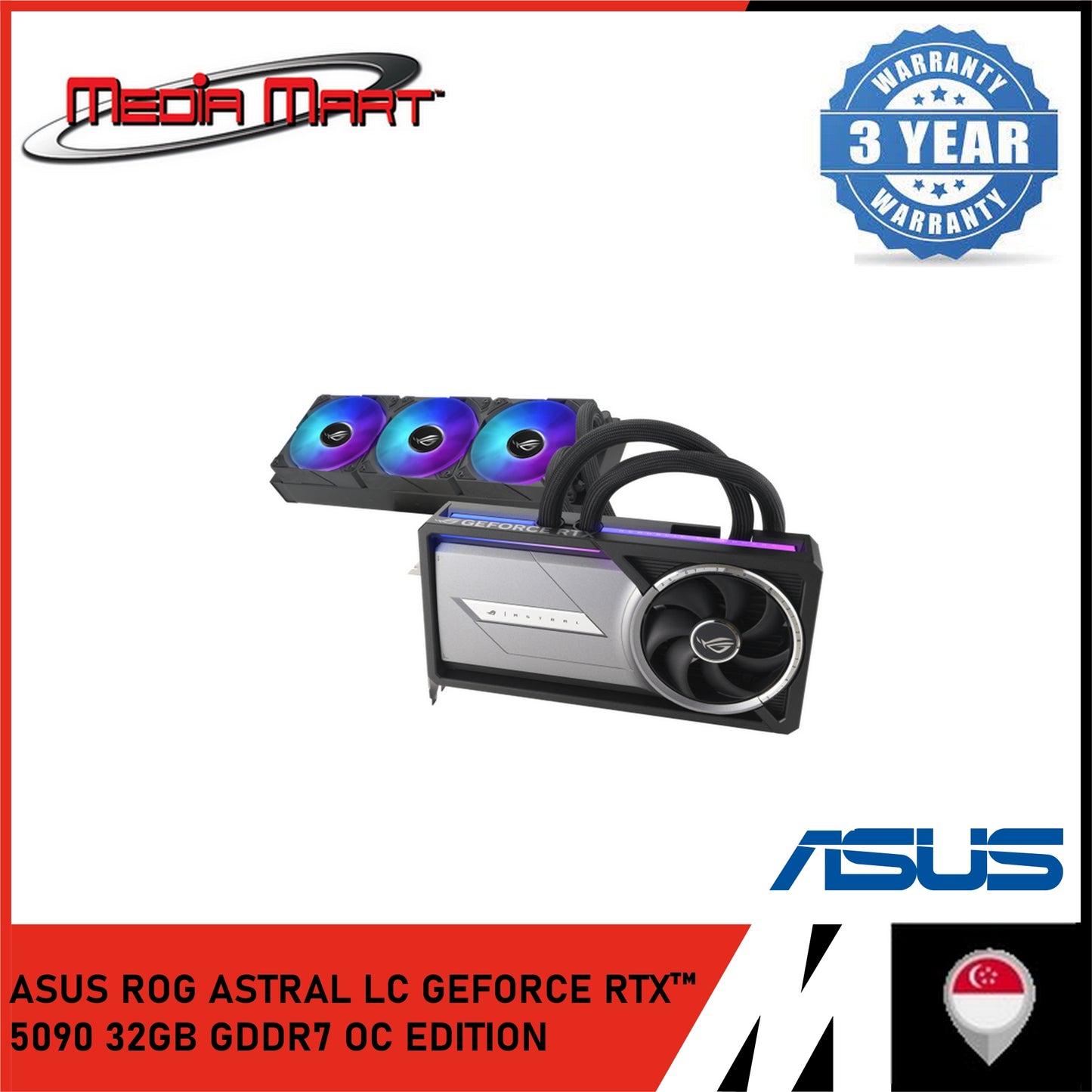 ASUS ROG ASTRAL LC GEFORCE RTX 5090 32GB GDDR7 OC EDITION GRAPHIC CARD